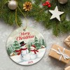 Snowman Christmas Ornament 2025 - Merry Christmas Dated 2025 Ornaments for Tree, Beautiful Snowman Gifts for Family - 3 of 4