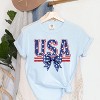 Simply Sage Market USA Star Coquette Garment Dyed Tee - XL - Chambray - 3 of 4
