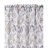 Kate Aurora Contemporary Influencer 2 Piece Water Color Damask Medallion Rod Pocket Window Curtain Panels - 3 of 4