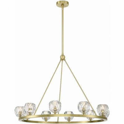 Crystorama Lighting Aragon 10 - Light Chandelier in  Soft Brass