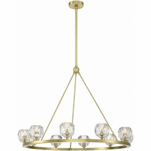 Crystorama Lighting Aragon 10 - Light Chandelier in  Soft Brass - 1 of 4