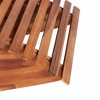 Sun Lounger Set of 2 Light brown Acacia wood vidaXL - 4 of 4