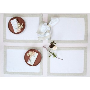 Solino Home Linen Festive Edge Placemats - 1 of 4