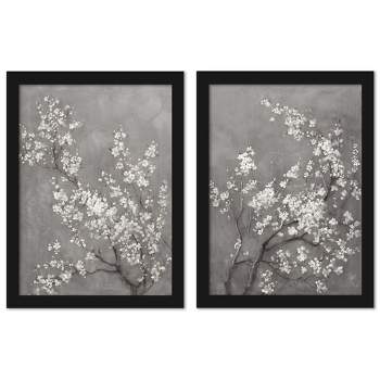 Collections Etc 3d Magnolia Blossoms Metal Wall Art - Set Of 2 9.25