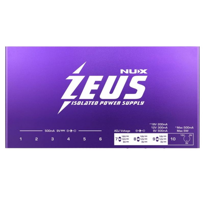 NUX Zeus All Isolated Power Supply | Clean and Stable Source for NUX Pedals |  10 High Current Isolated DC Power | Reliable and Durable, 4 of 8