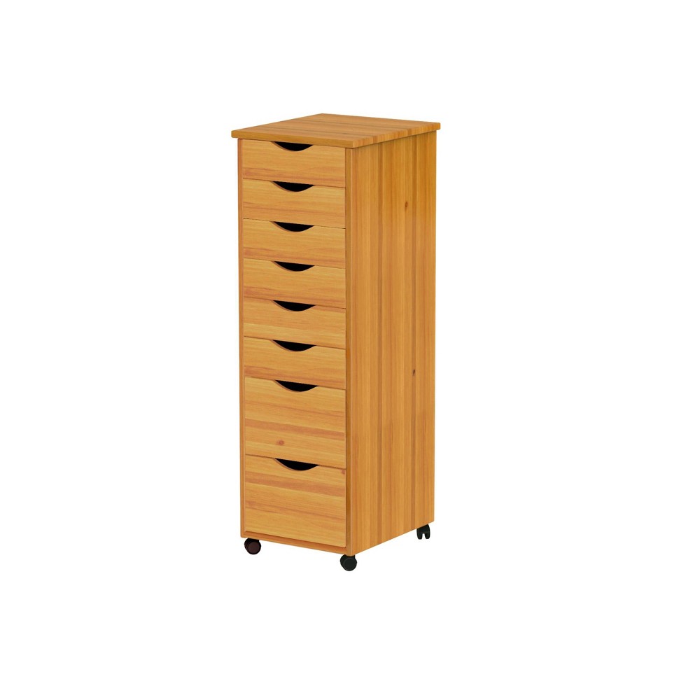 UPC 611041761562 product image for Adeptus Solid Wood 6+2 Drawer Roll Cart Brown | upcitemdb.com