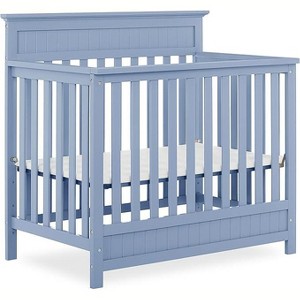 Pro Goleem 4-in-1 Convertible Mini Crib in Dusty Blue - 1 of 2