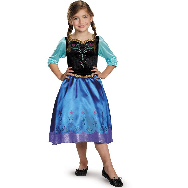 Frozen Anna Traveling Classic GIrls' Costume, X-Small (3T-4T), 2 of 3
