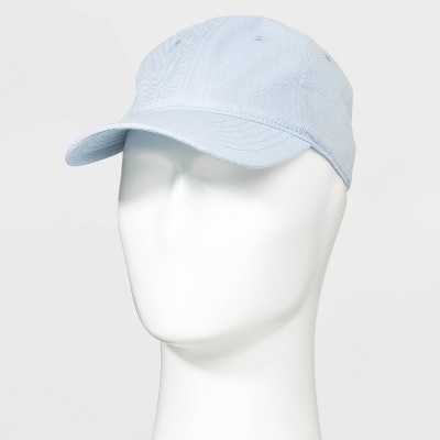 Brushed Cotton with Herringbone Baseball Hat - Goodfellow & Co™ Blue