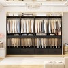 Besiost 2PCS Closet System Organizer with Hanging Area, Freestanding Wooden Closet with Drawers - 3 of 4