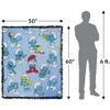 The Smurfs Smurfs All Over Blanket 50"x60" Woven Tapestry - 2 of 4