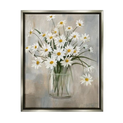 Stupell Industries Daisy Bloom Bouquet Potted Flowers Abstract Pattern