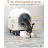 HINXIETIE Self Cleaning Litter Box, 100L Automatic Litter Box Self Cleaning for Multiple Cats, Smart Robot Litter Box with APP Control, Trap Mat - 4 of 4