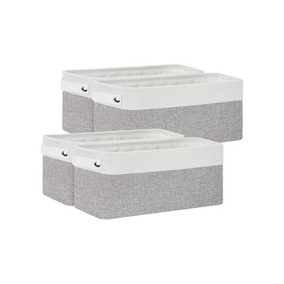 Apex Vanguards 4-Piece White Gray Collapsible Closet Storage