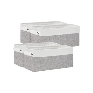 Apex Vanguards 4-Piece White Gray Collapsible Closet Storage - 1 of 3