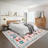 Washable Rug - Non-Slip Soft Farmhouse Carpet Low Pile Thin Floor Cover for Living Room, Bedroom Nursery Dining Room Dorm - 3 of 4