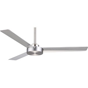 52" Minka Aire Modern 3 Blade Indoor Ceiling Fan Brushed Aluminum Silver for Living Room Kitchen Bedroom Family Dining House Home - 1 of 4