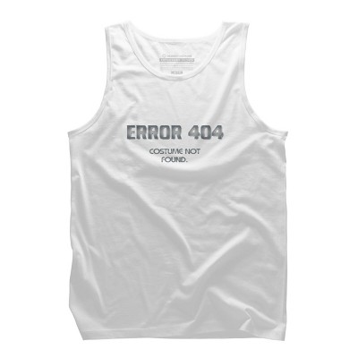 Men's Design By Humans Error 404 Costume not found, Halloween Design By InfaredDesigns Tank Top