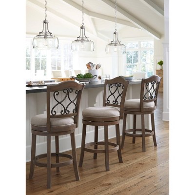 Charleston 18" Brushed Nickel LED Pendant Light with Clear Glass Shade
