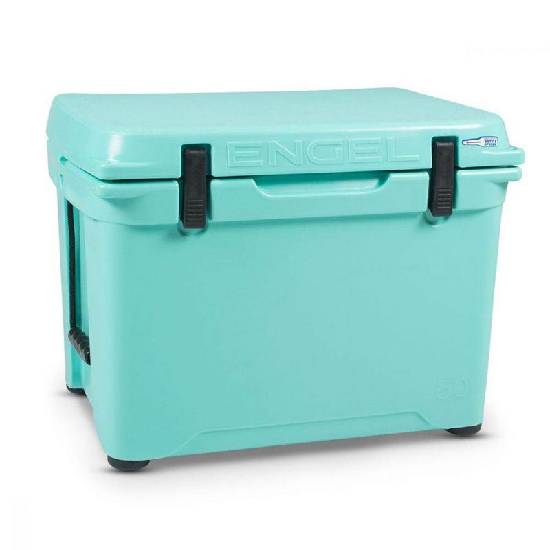 ENGEL 48 Quart 60 Can High Performance Durable Seamless Rotationally Molded Plastic Ice Cooler with Compression Latches, Sea Foam, 1 of 7