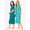 Dreams & Co. Plus Size 2-Pack Long Sleepshirts - 4 of 4