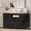 8 Drawer Dresser TV Stand with LED Lights & Charging Station,Wide Console Table for 55 Inch TV, Dresser Organizer for Living Room, Closet, Entryway - 2 of 4