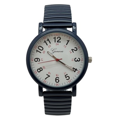 Olivia Pratt Bold Numbers and Casual Stretch Band Women Watch