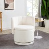 360° Swivel Fabric Sofa Chair with Hidden Storage, Ergonomic Backrest, and Comfortable Cushion for Bedroom and Living Room - 3 of 4