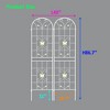 Maggift Patio Decorative Screens, Elegant Vine Pattern Yard Fencing, Pet-Safe Decorative Fence for Yard, Patio, White, 40"*19.7"*86.7" - 3 of 4