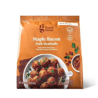 Maple Bacon Pork Meatballs - Frozen - 20oz - Good & Gather™