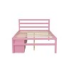 Twin/Full Size Platform Bed with Removable Storage Shelves and 2 Built-in Storage Drawers for Added Convenience-ModernLuxe - 4 of 4