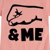 Girls' - Instant Message - Daddy And Me Fist Bump Fitted Short Sleeve Graphic T-Shirt - 2 of 4