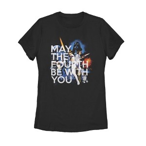 Women's Star Wars May the Fourth Classic Scene T-Shirt - 1 of 3