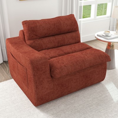 CAVINAS Modern Comfy Foam Bean Bag Chair with Backrest,Single Corner Bean Bag Couch,Accent Chairs for Living Room