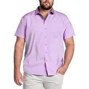 COOFANDY Big & Tall Dress Shirts for Men Short Sleeve Button Down Casual Shirts - 1 of 4