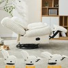ChicFurnit Sofa Recliner with Swivel Rocking Motion and Adjustable Footrest for Living Room Office, Beige, 30.31"*28.34"*19.69" - 2 of 4