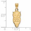 Black Bow Jewelry 14k Yellow Gold Plated Sterling Silver Chi Omega Greek Life Small Pendant - 2 of 3