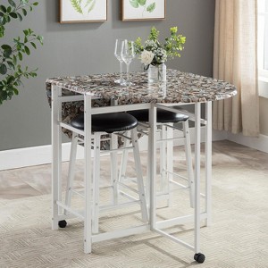 Kings Brand Furniture Atkins Bar/Pub Set - 1 of 4