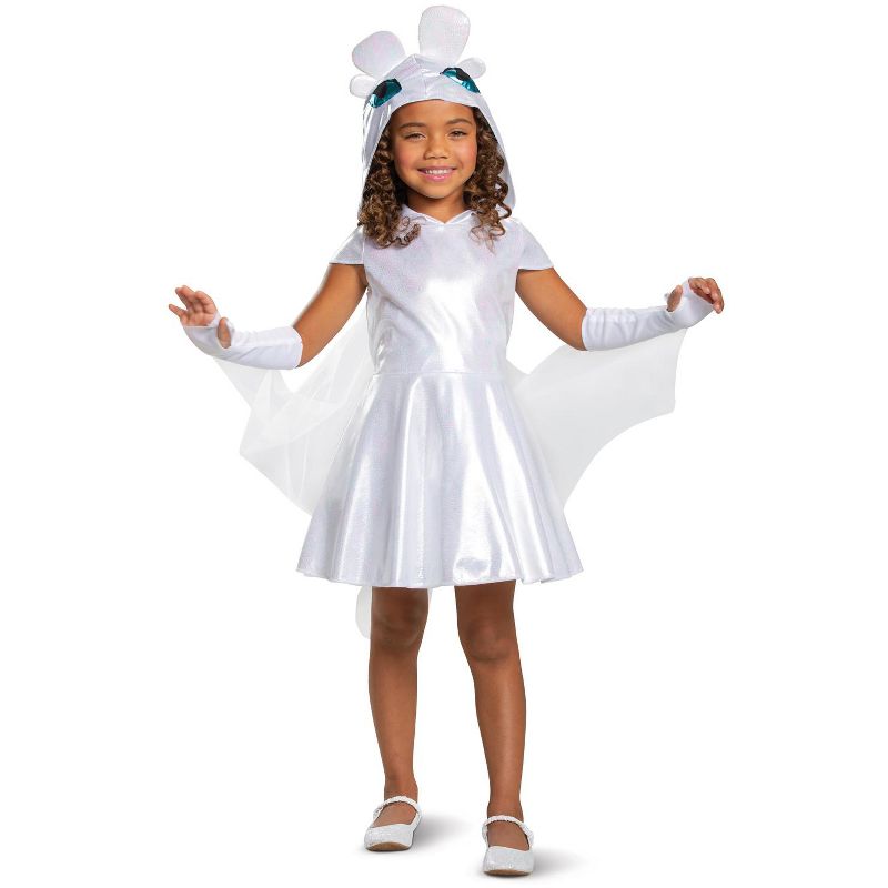 How to Train Your Dragon Light Fury Classic Child Costume, X-Small (3T-4T), 1 of 4