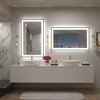 Apmir Super Bright Front & Back LED Lighted Anti-Fog Aluminum Alloy Framed Tempered Glass Bathroom/Vanity Mirror with ETL & 3-Year Warranty - 4 of 4