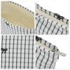Unique Bargains Lightweight Clutch Plaid Bow Embroidery Makeup Bag 1 Pc - 3 of 4