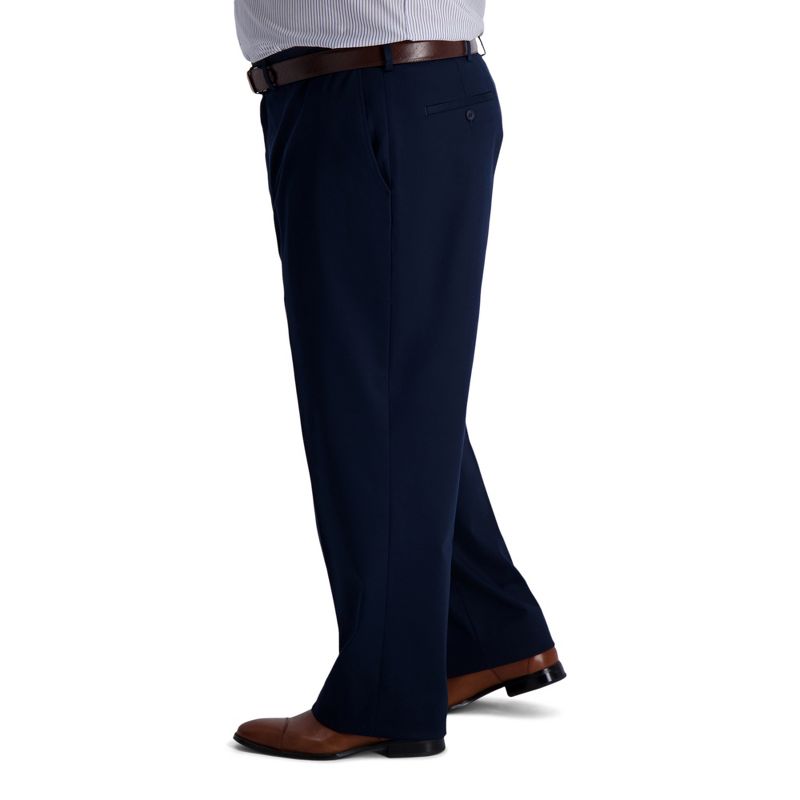 Haggar Men's Big & Tall Iron Free Premium Khaki Classic Fit Flat Front Pant, 2 of 5