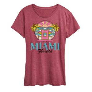 Women's - Instant Message - Miami Florida -Women's Short Sleeve Graphic T-Shirt Short Sleeve Graphic T-Shirt - 1 of 4
