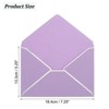 Unique Bargains Thick Paper Greeting Card A7 Envelopes with Gold Border 5" x 7" 200 Pcs - 2 of 4