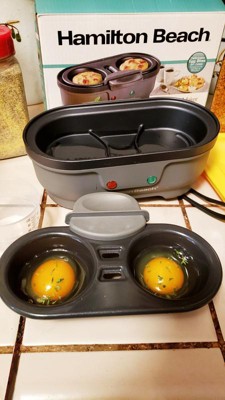 Hamilton Beach 6-in-1 Electric Egg Cooker for Hard Boiled Eggs, Sous Vide  Style Egg Bite Maker and Poacher, 5.25” Non-Stick Skillet for Omelets