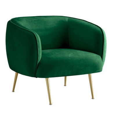 Green velvet on sale chair target