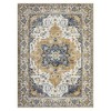 Washable Vintage Area Rug Oriental Floral Print Throw Carpet Boho Accent Throw Rugs - image 2 of 4