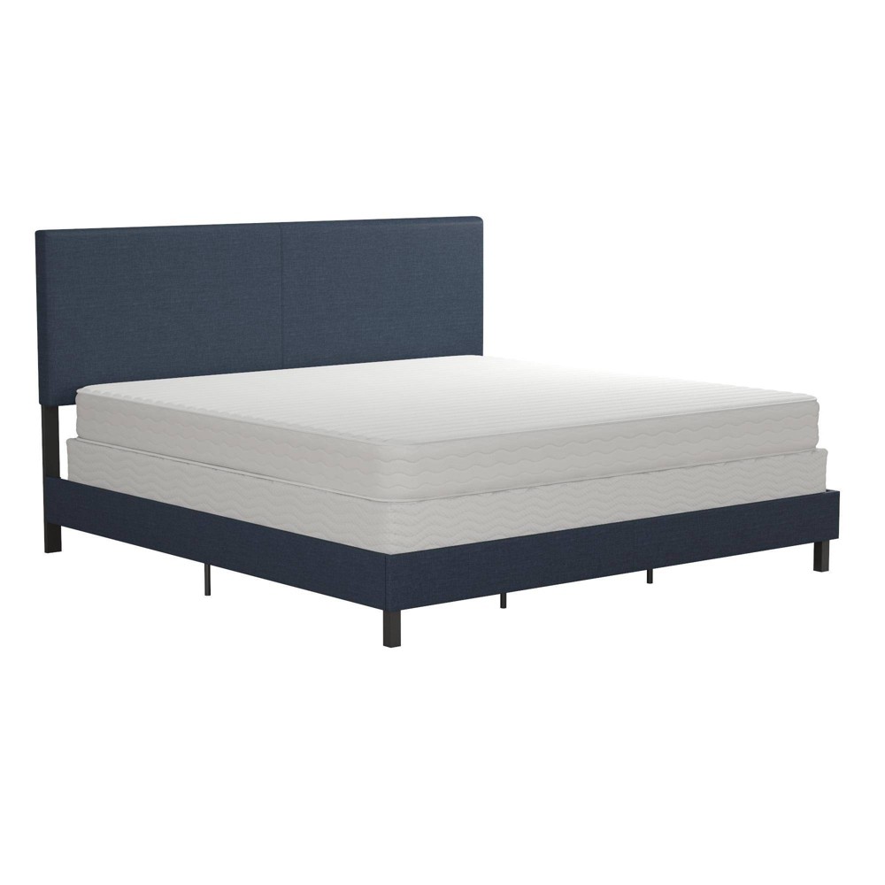 King Jena Linen Upholstered Bed Blue Room Joy For Sale