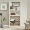 JAHRSTIM Halston Multi-Depth Bookcase, Adjustable Storage Open Display Shelving Unit for Home and Office Space, 31.5”L x 15.75”W x 72.8”H, Cream - 2 of 4