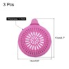 Unique Bargains Silicone Flexible Washable with Suction Cups Tub Drain Stopper 3 Pcs - 2 of 3